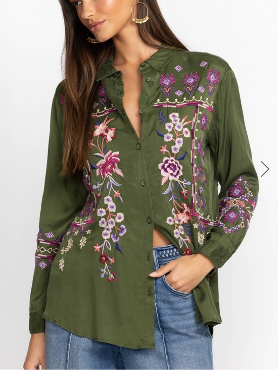 Johnny Was Tops - Johnny Was CURACAO OVERSIZED SHIRT TUNIC